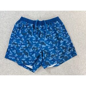 Freeballers Compression Lined‎ Athletic Shorts (Men's 2XL) Blue - 7"
